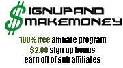 Sign Up and Make Money affiliate banner.